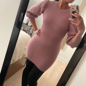 Size large, puffy sleeve, mini dress